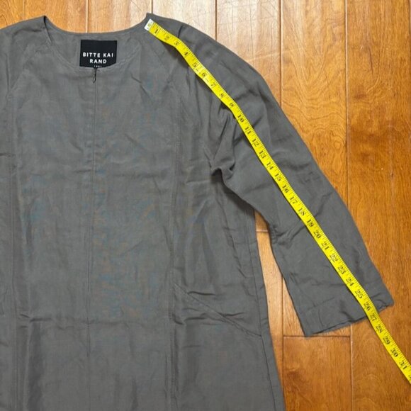 Bitte Kai Rand Women Dress Size L Oversized Linen Viscose Lagenlook Minimalist - Picture 11 of 13